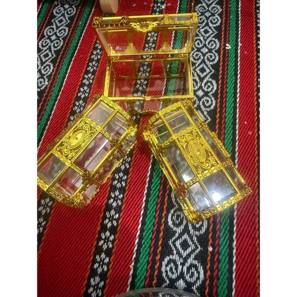 Gold 12Treasure Chest Candy Box Favor Party Wedding Decorative Containers henna - Picture 8 of 16